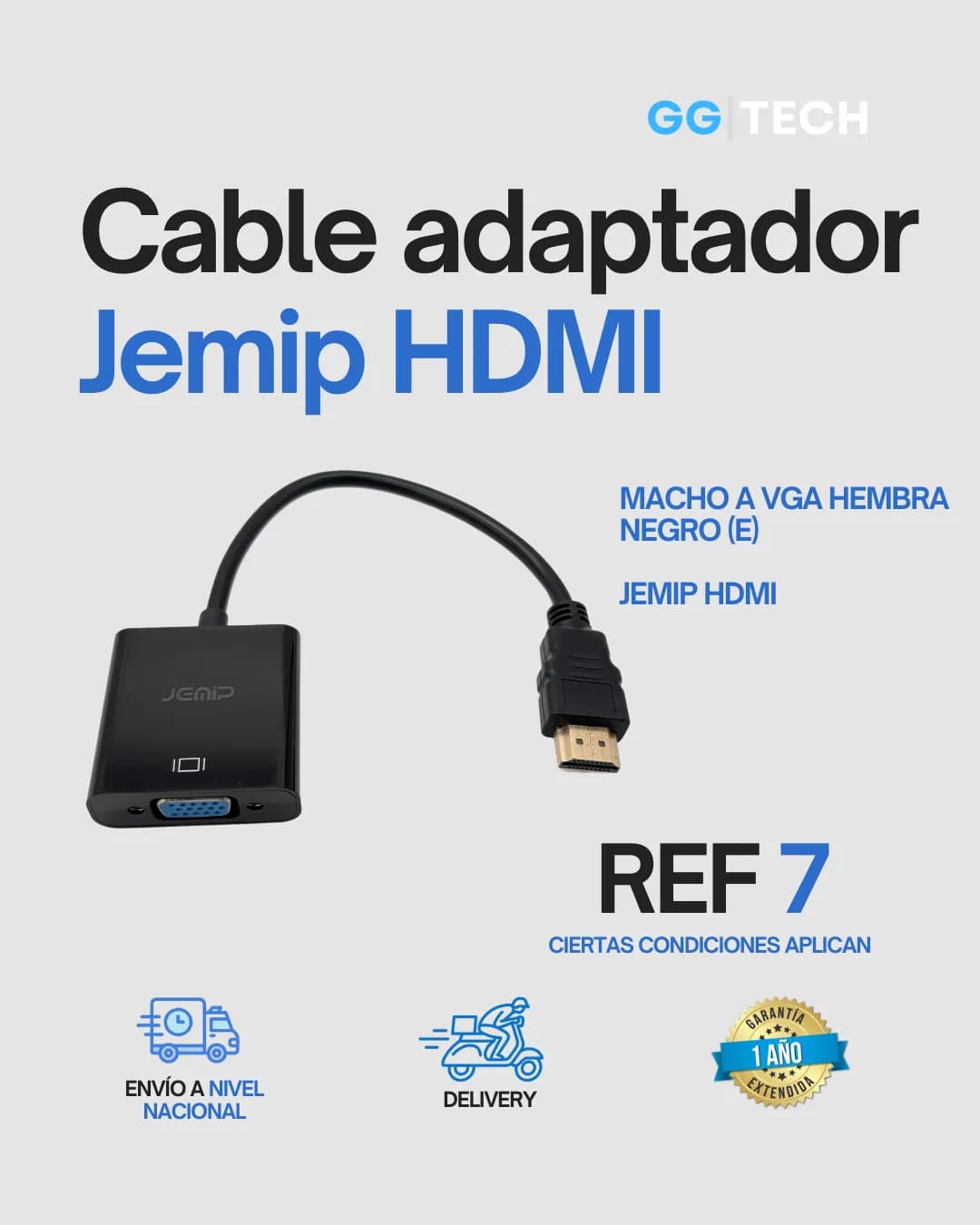 Adaptador HDMI a VGA