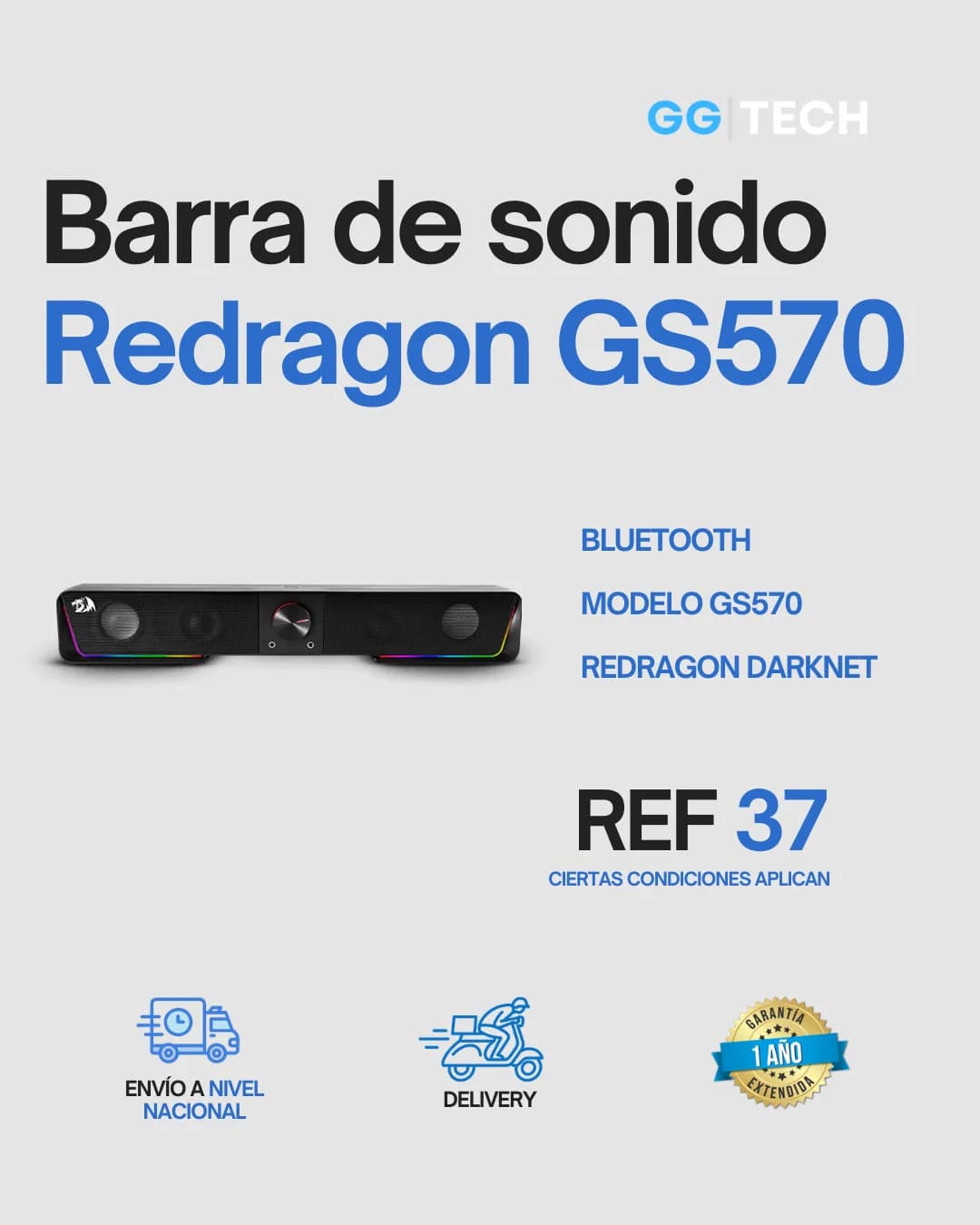 Barra de sonido Darknet GS570