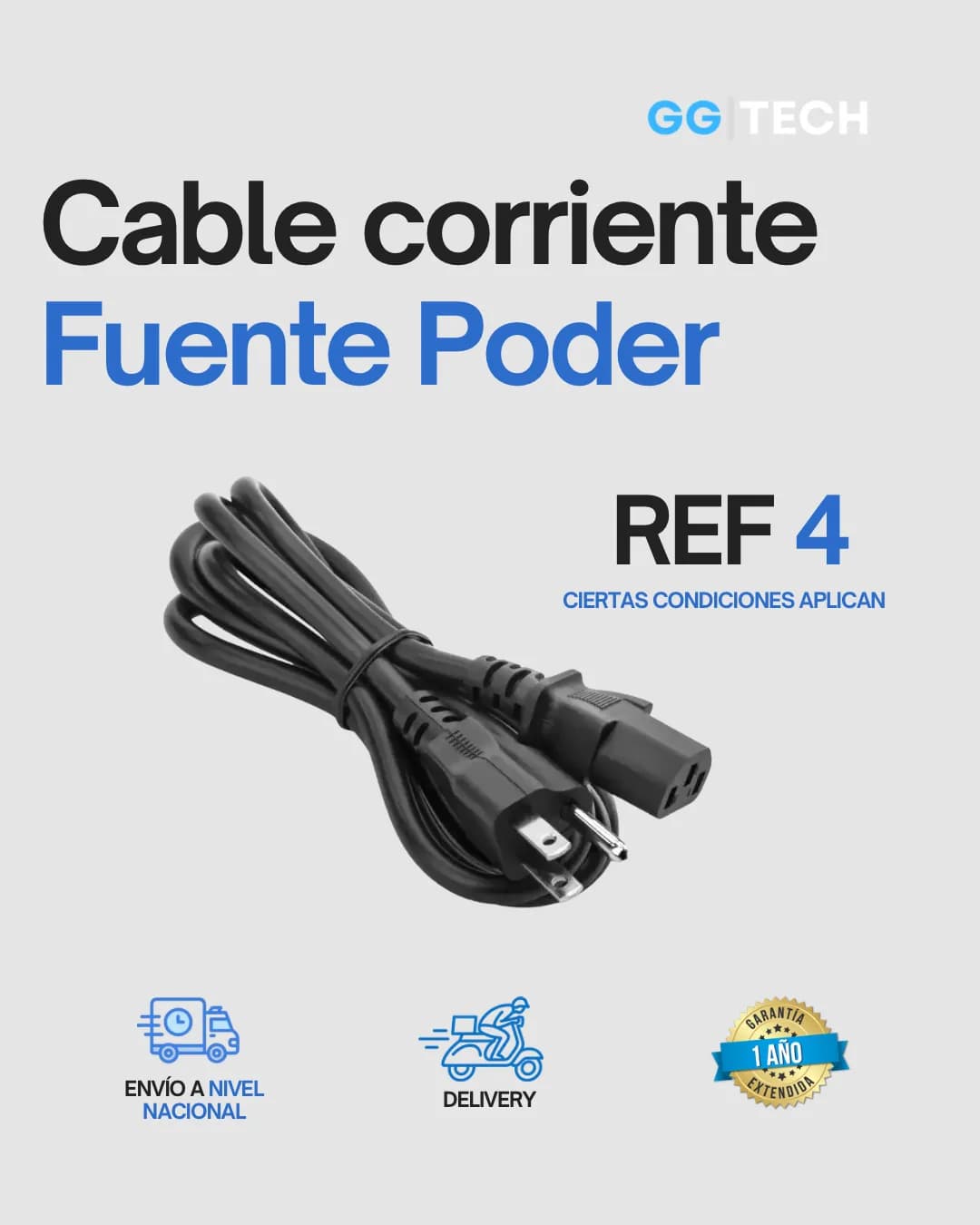 Cable de corriente C13 a NEMA