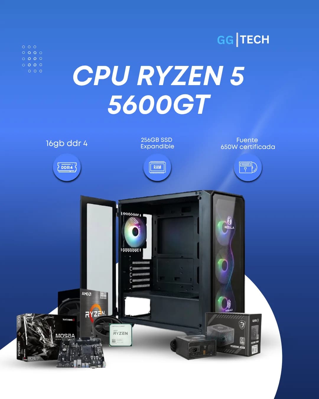 CPU Ryzen 5 5600GT 16 GB / 256 GB
